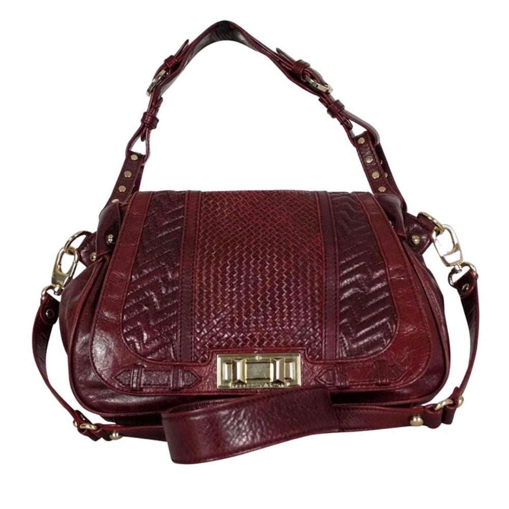 Rebecca Minkoff Distressed Leather Woven Crossbody